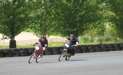 Matthew and Nick on last lap